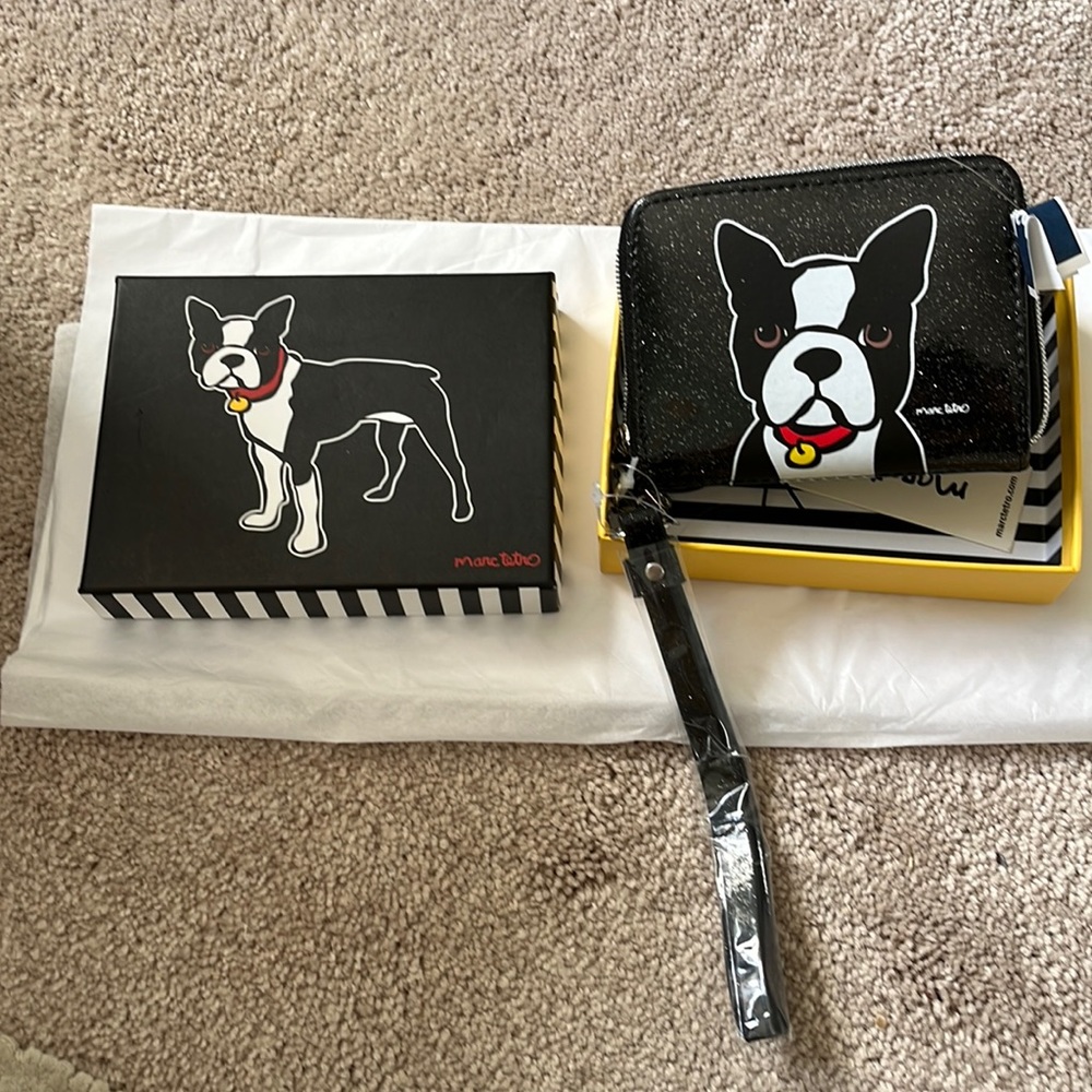 Marc Tetro Boston terrier wallet/wristlet